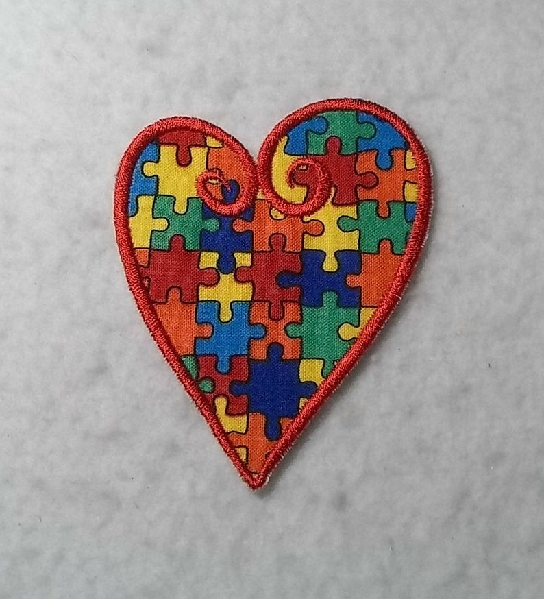 Heart Autism Awareness Puzzle Piece MADE to ORDER Choose | Etsy