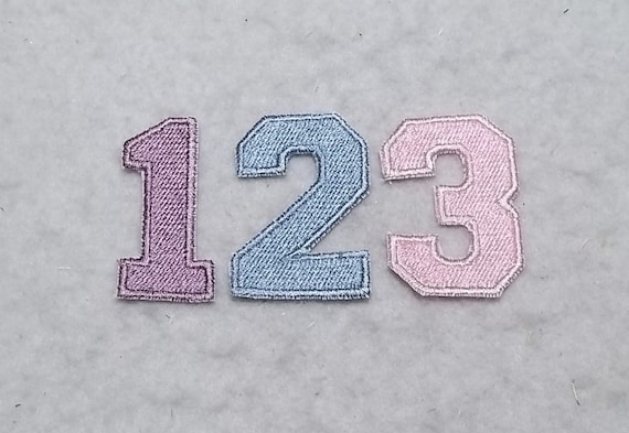 2 inch iron on Fill Stitch Patch x 9368 single MADE to ORDER Choose COLOR and Letter Upper Case Letter Varsity Fill Stitch Font