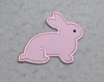 Bunny  MADE to ORDER - Choose COLOR and Size - fabric Iron on Applique Patch z 9451