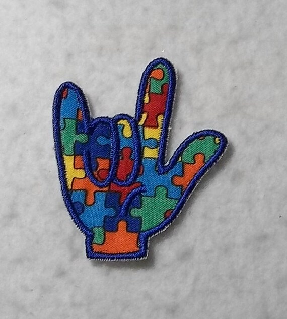 ASL Custom Iron on Patch Sign Language 