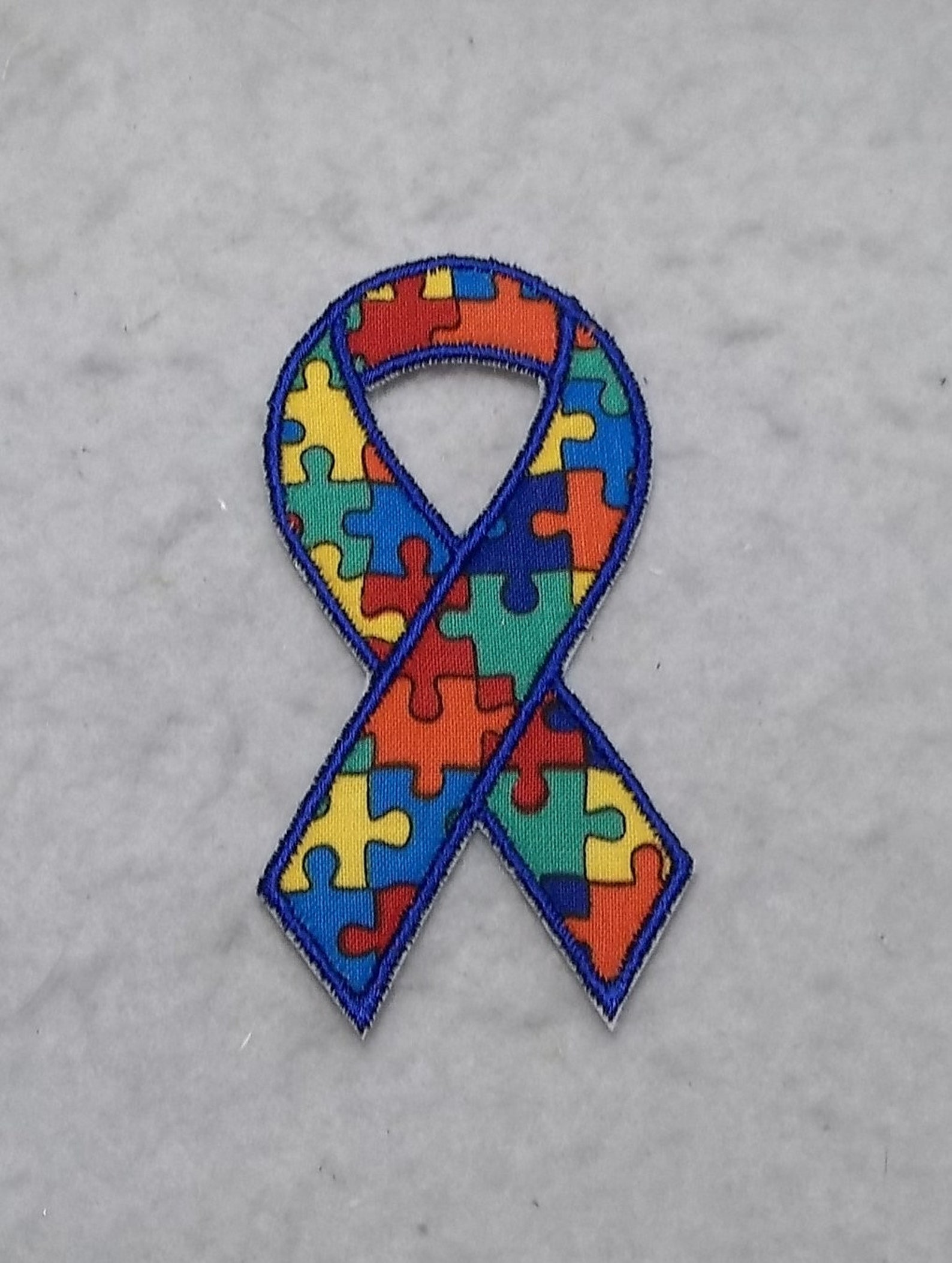 Puzzle Piece Ribbon MADE to ORDER Choose SIZE and Color Etsy