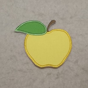 Apple MADE to ORDER Choose COLOR and Size fabric Iron on Applique Patch z 9002 image 2