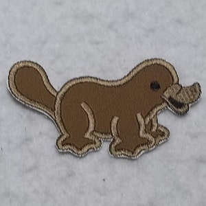 Platypus - MADE to ORDER - Choose COLOR and Size - fabric Iron on Applique Patch z 8857