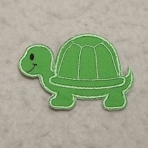Turtle - MADE to ORDER - Choose COLOR and Size - fabric Iron on Applique Patch z 9502