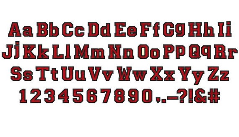 2 inch iron on Fill Stitch Patch x 9368 single MADE to ORDER Choose COLOR and Letter Upper Case Letter Varsity Fill Stitch Font