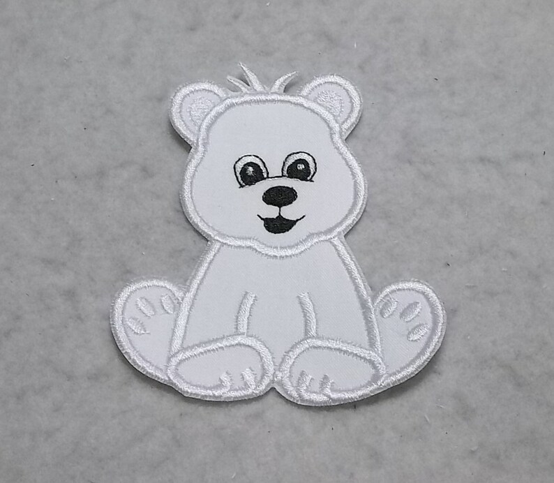 MADE to ORDER fabric Iron on Applique Patch z 8892 Choose COLOR and Size Bear