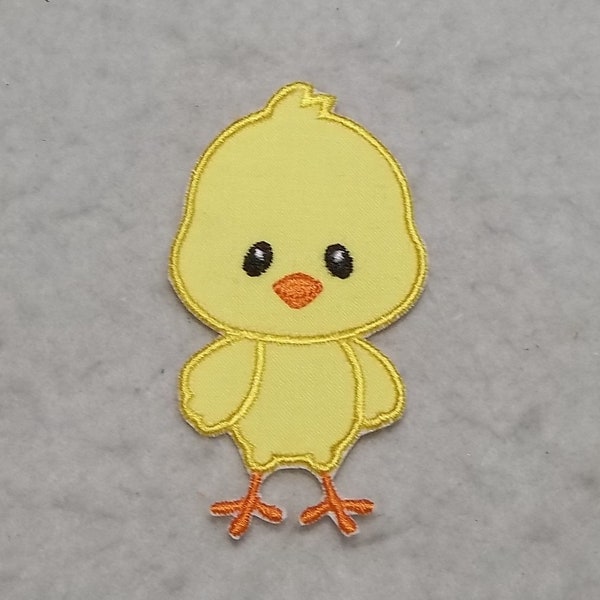 Baby Chick -  MADE to ORDER - Choose COLOR and Size - fabric Iron on Applique Patch z 8999