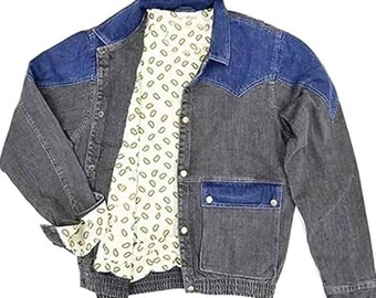 80年代ヴィンテージのマーティ・マクフライデニムジャケット：バック