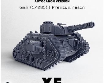 Medium imperial tank (autocanon) x5 | ABS-like resin | 6mm 1:285 Epic scale | Wargame Miniature Tank Science-Fiction Proxy Tabletop Grimdark