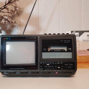 Vintage IGS CTV 2020-talet – Sällsynt vintage radio-TV-kassettkombination (1983) – Fullt fungerande