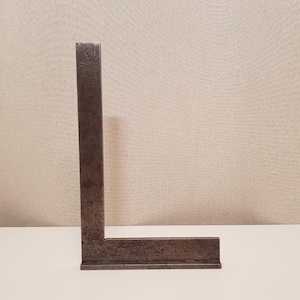 Antiek mesvlak Try Square 195 mm met voorraad FEW Frischmuth & Co Vintage Tool