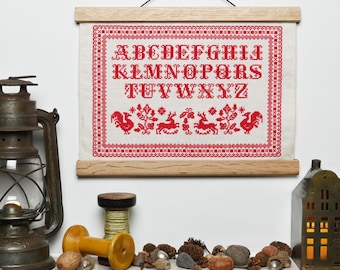NEW Bristol Alphabet Sampler Intro Offer. Digital PDF cross stitch embroidery pattern.