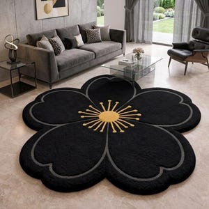 Black Takashi Murakami Rug - Etsy