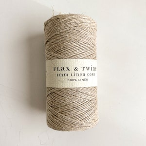 Flax & Twine Linen Cord 1mm