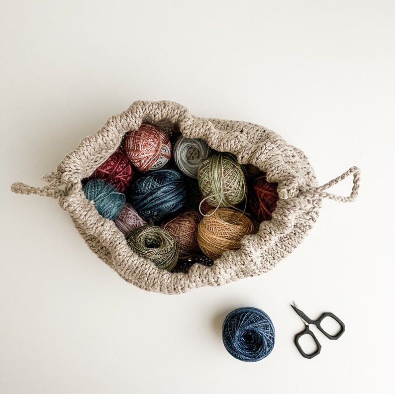 Trellis Drawstring Bag Knit Kit image 2
