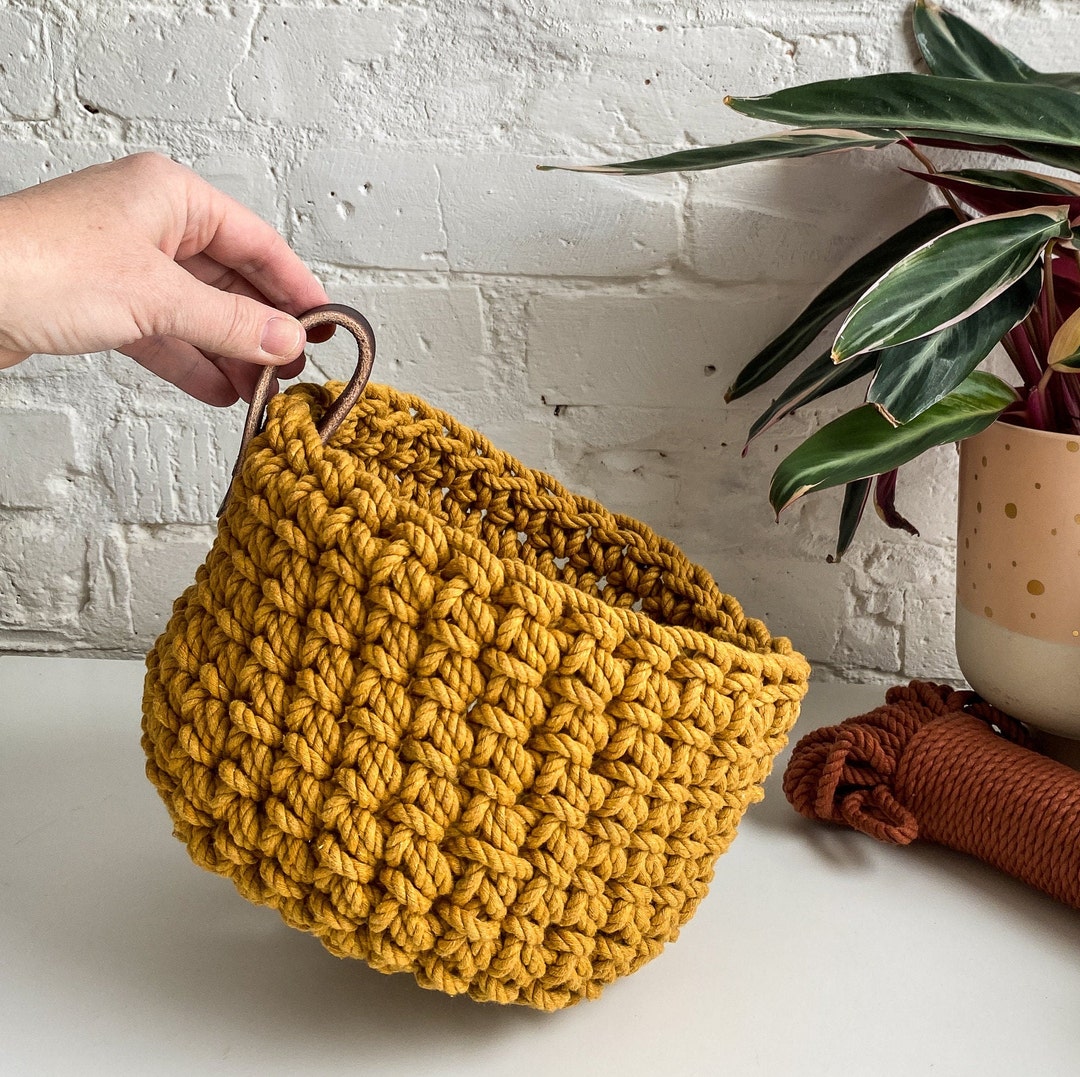 Chelsea Rope Chelsea Rope Basket VIDEO & Pattern - Etsy