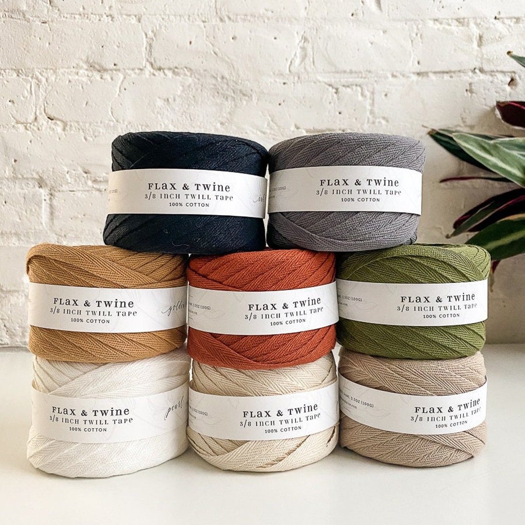 Flax & Twine Cotton Twill Tape 3/8 Inch - The Websters