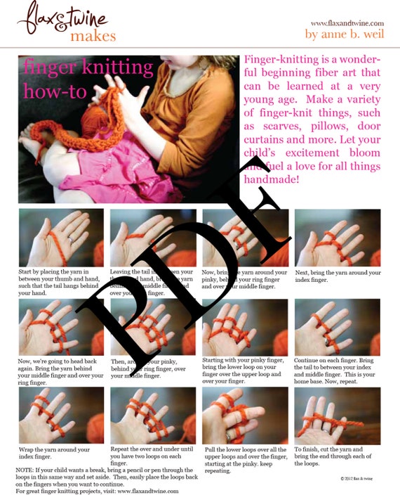Finger Knitting How To Pdf