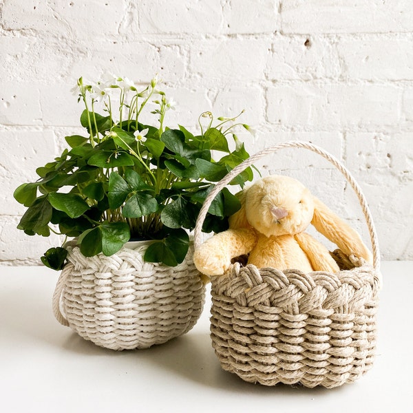 Twine Basket Etsy