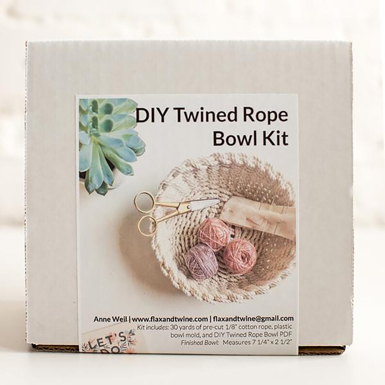 Jesse Woven Rope Bowl Kit Etsy