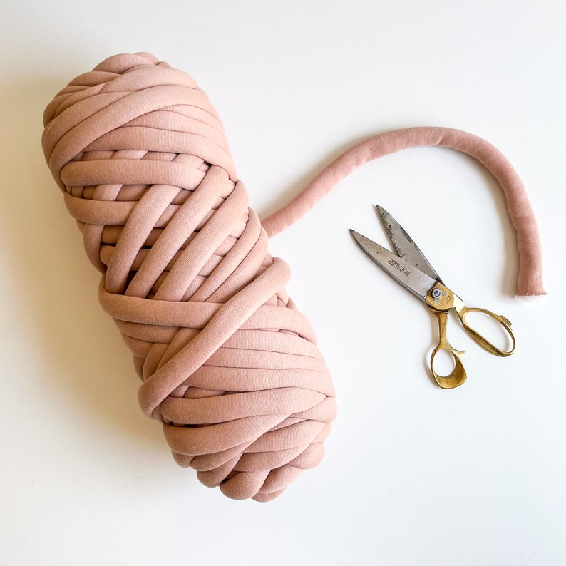 Giant Cotton Squish Yarn Skein Blush