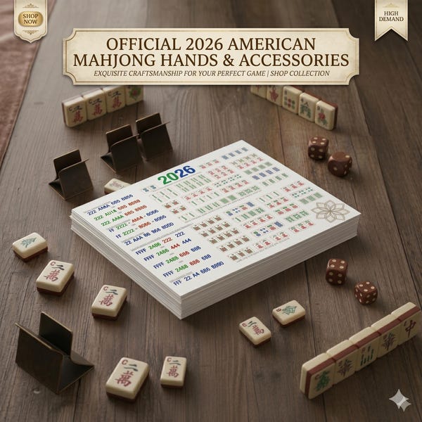 2026年版アメリカ式麻雀早見表、麻雀初心者向け簡単リファレンスカード