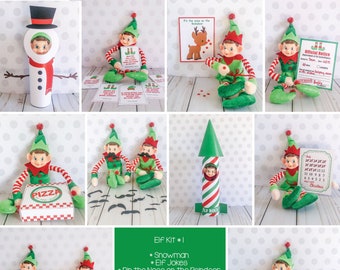 Christmas Elf Kit #1, Elf Props, Instant Download, Christmas Elf Costume, Christmas Elf Kit, Holiday Elf Kit, Elf Accessories