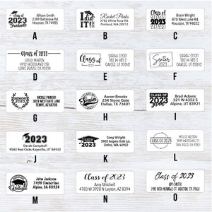Graduation Address Labels, Graduation Stickers, Address Stickers ...