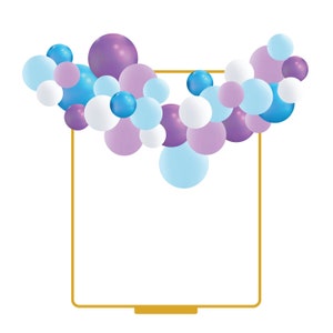 Frozen Balloon Garland Kit, DIY Balloon Garland, Balloon Garland, Winter Garland, Party Supplies, Birthday Balloon Garland image 1