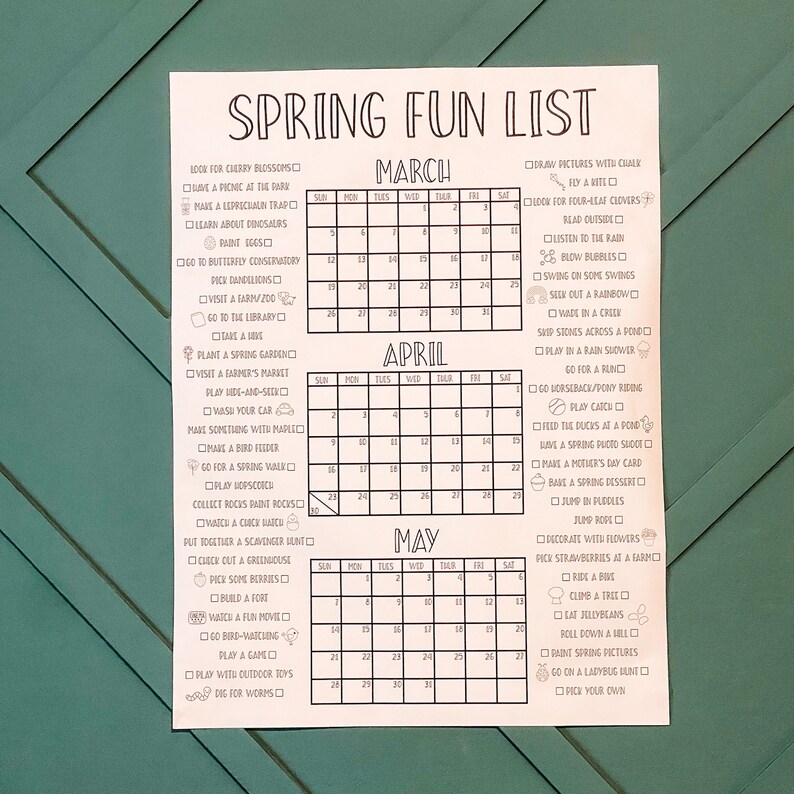 PRINTABLE Spring Countdown Poster, 2026, Spring Countdown, Spring ...