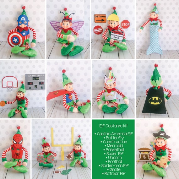 Christmas Elf Costume Kit  Elf Props Instant Download