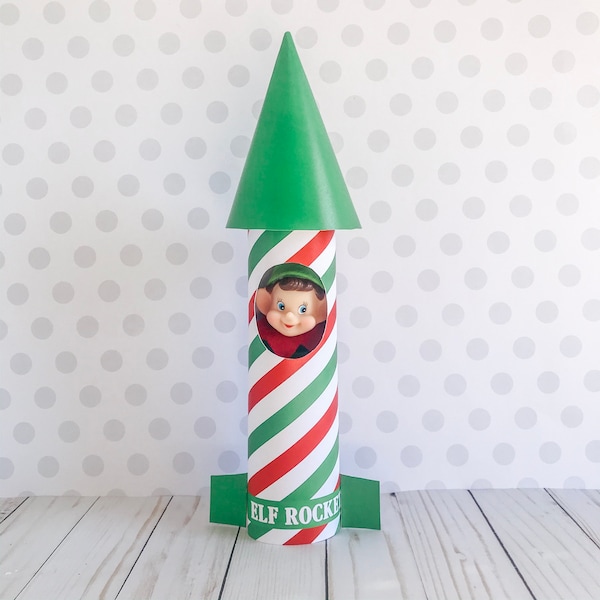 Christmas Elf Rocket, Elf Prop, Instant Download, Christmas Elf Costume, Christmas Elf Kit, Holiday Elf Kit, Elf Accessories