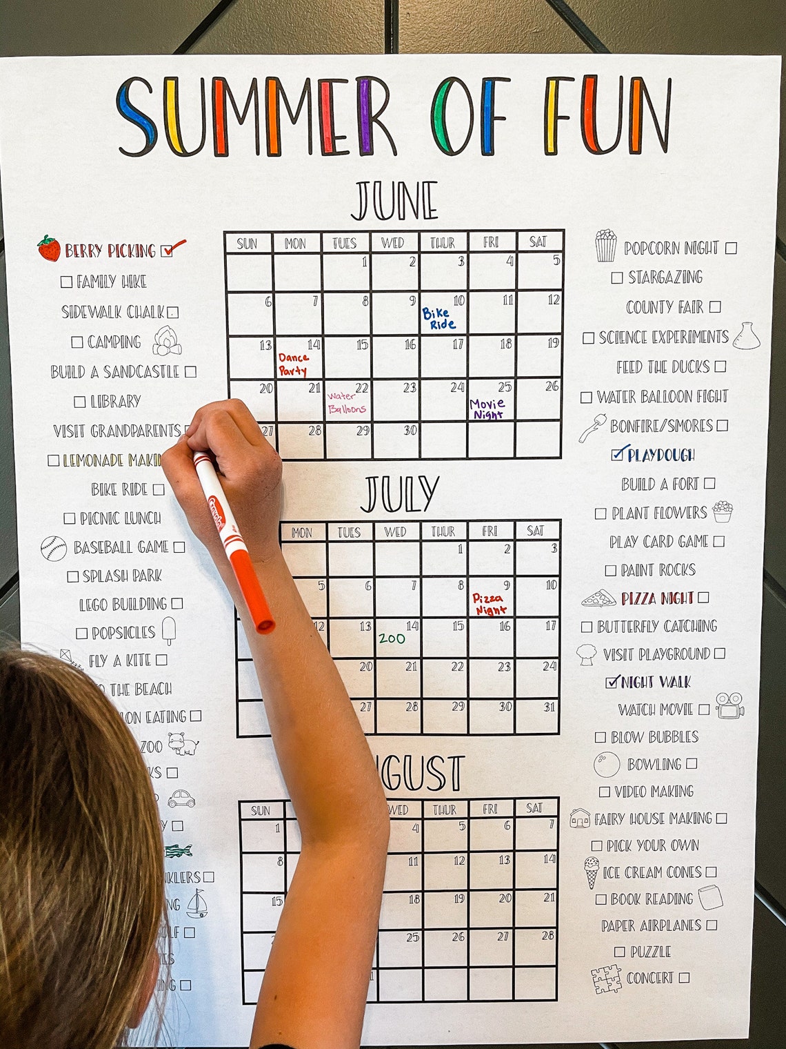 PRINTABLE Summer Countdown Poster Summer Countdown Summer Etsy