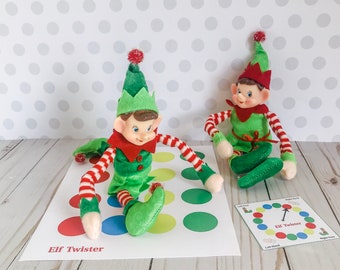 Christmas Elf Twister Kit, Elf Prop, Instant Download, Christmas Elf Costume, Christmas Elf Kit, Holiday Elf Kit, Elf Accessories