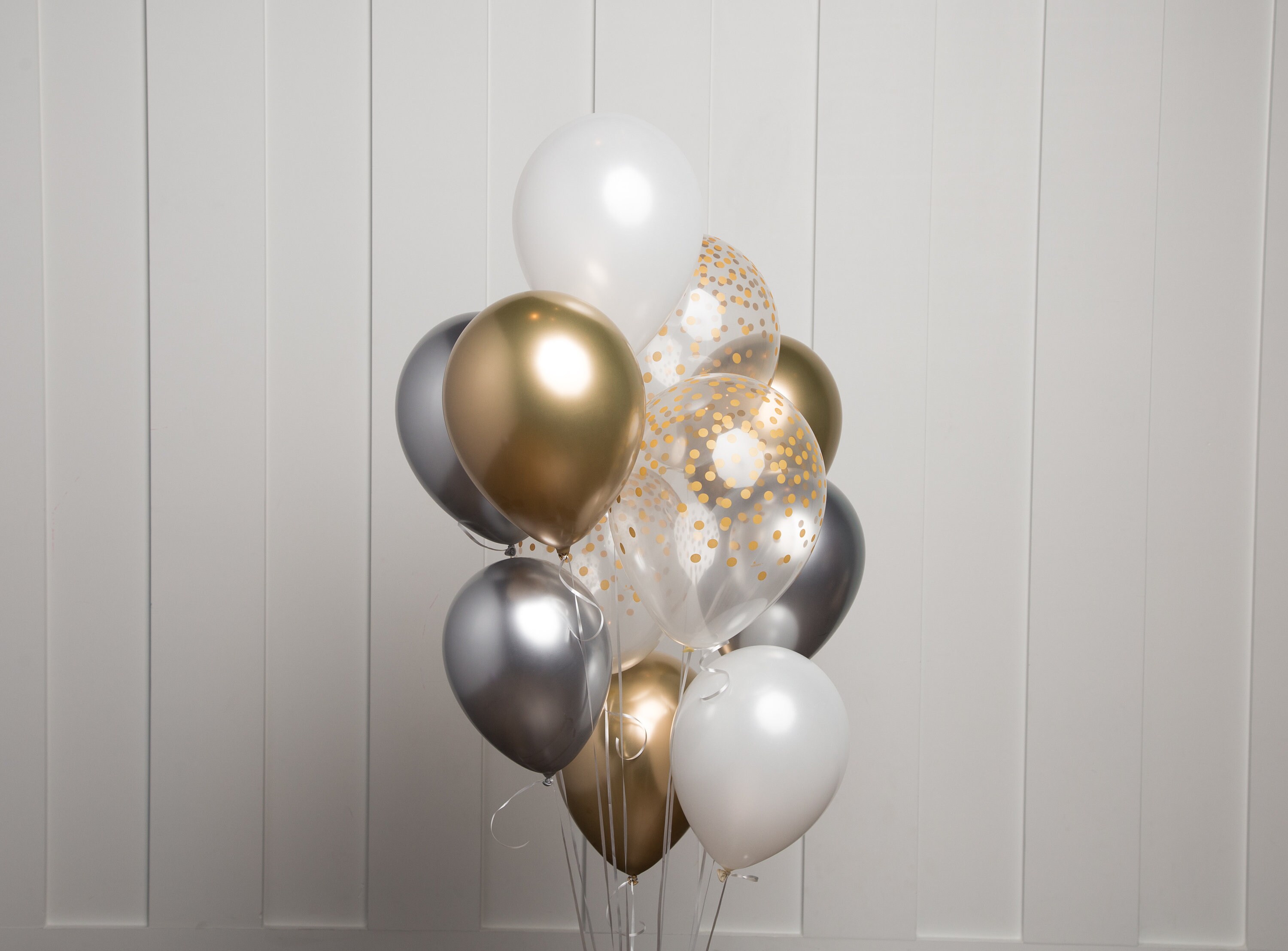 Golden and on sale silver balloons