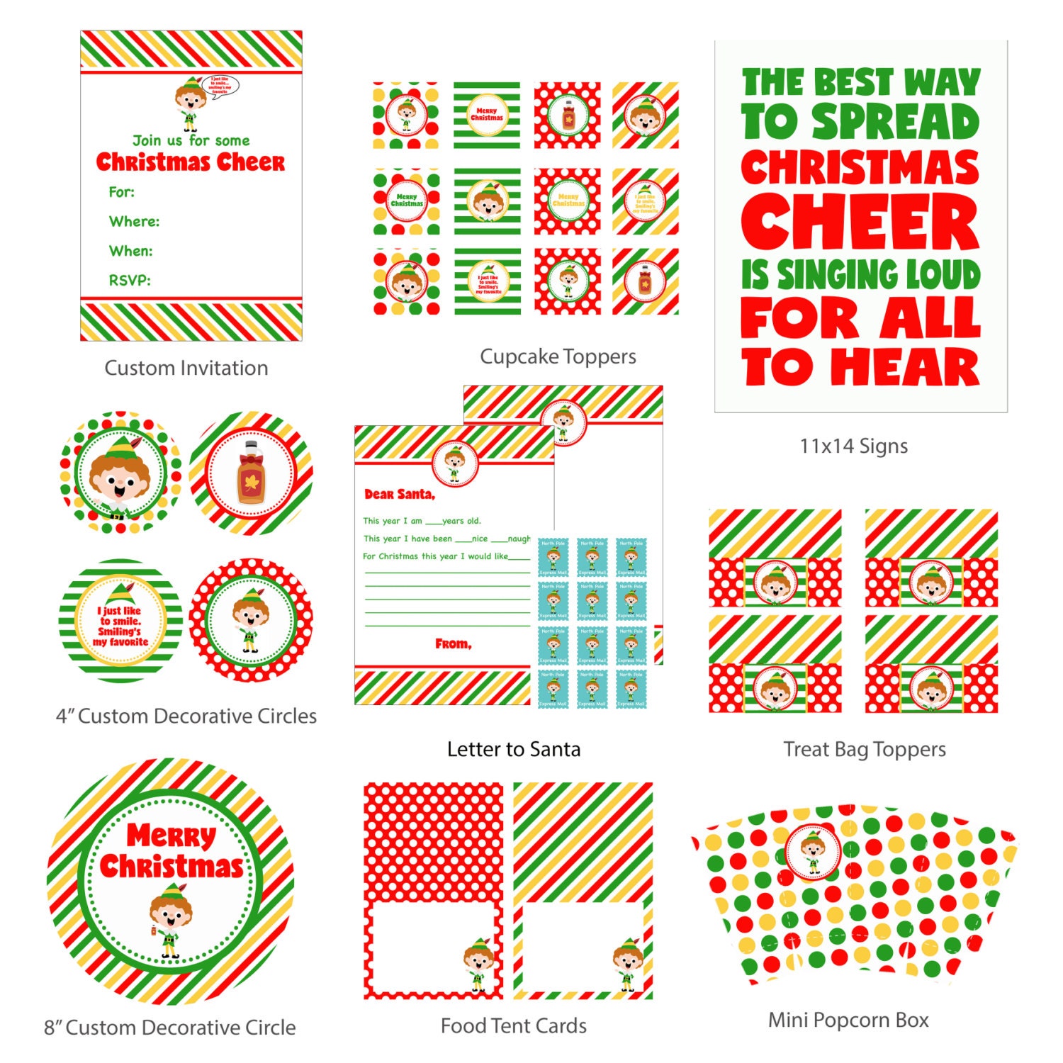 Buddy Elf Printable - Etsy