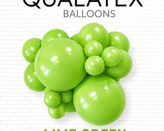 Lime Green Qualatex  Balloons, Balloon Clusters, Balloon Garland, Qualatex Balloons