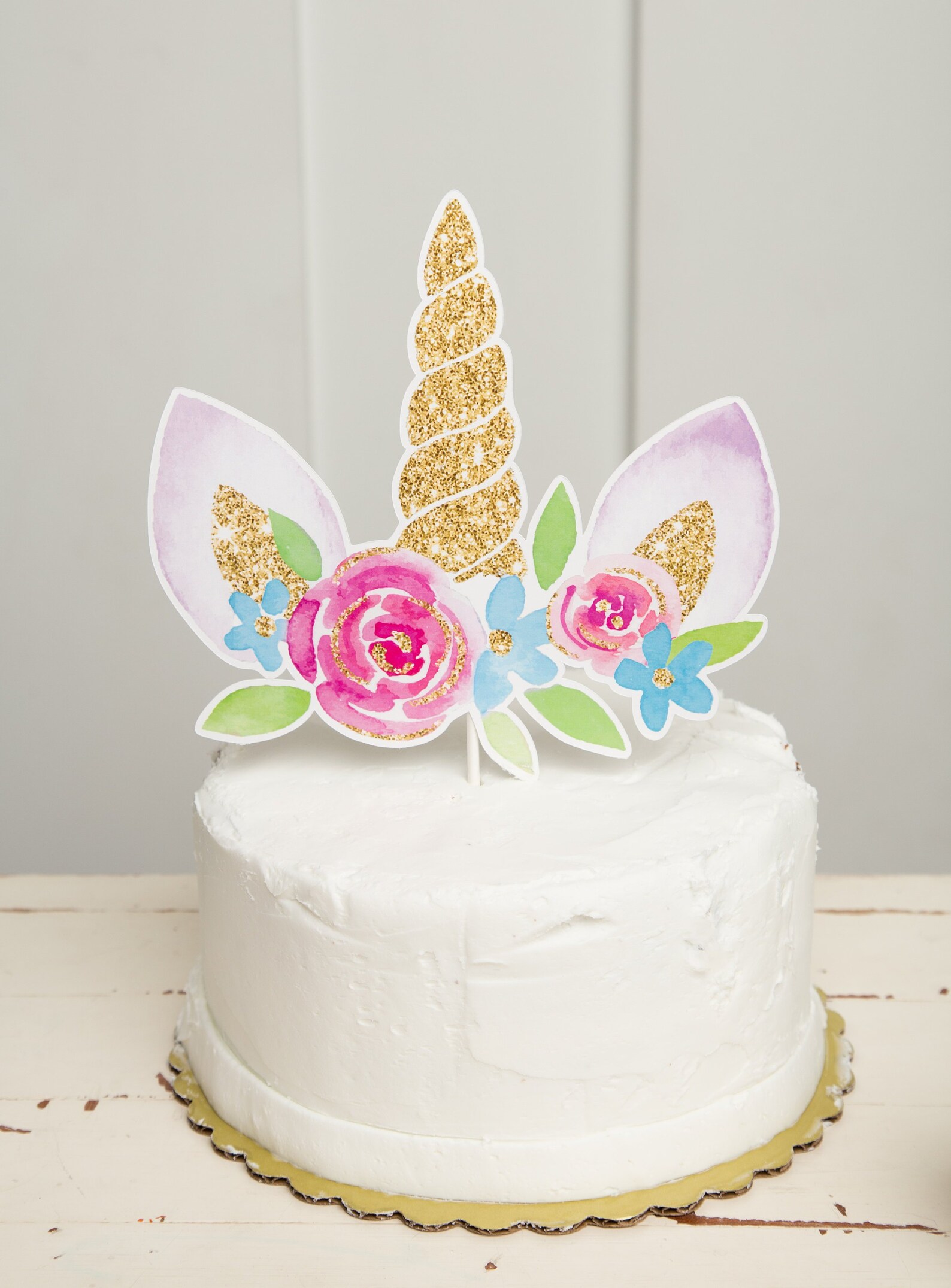 Unicorn Horn Cake Toppers Page Two - Cakes Cupcakes Candy