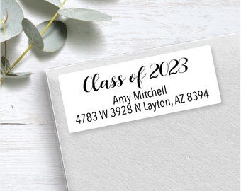 Graduation Address Labels, Graduation Stickers, Address Stickers, Graduation Labels, Return Labels, Graduation, Personalized