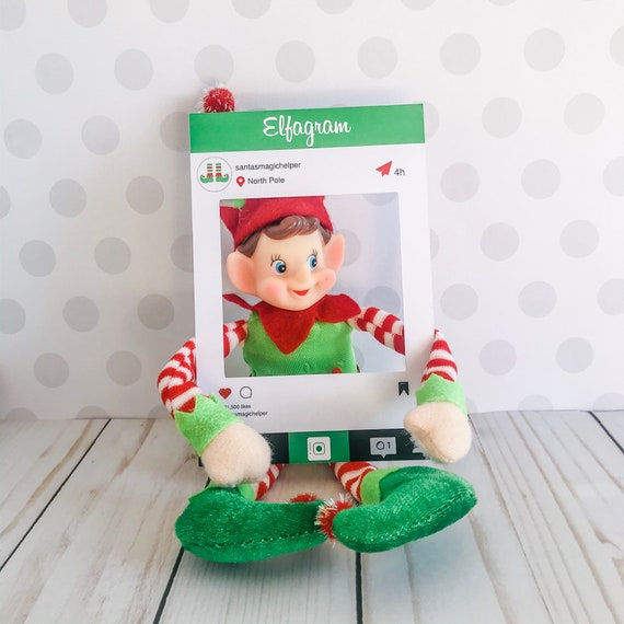 Christmas Elfagram Kit Elf Prop Instant Download Christmas