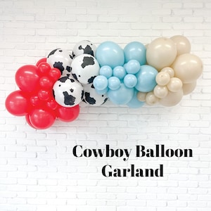 Cowboy Balloon Garland Kit, DIY Balloon Garland, Balloon Garland, Cowboy Garland, Cowgirl Garland, Party Supplies, Western Balloon Garland
