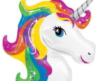 Magical Unicorn Balloon, 33" Unicorn Balloon,  Unicorn Party, Unicorn Birthday, Princess Party, Unicorn Party Supplies, Unicorn Baby Shower