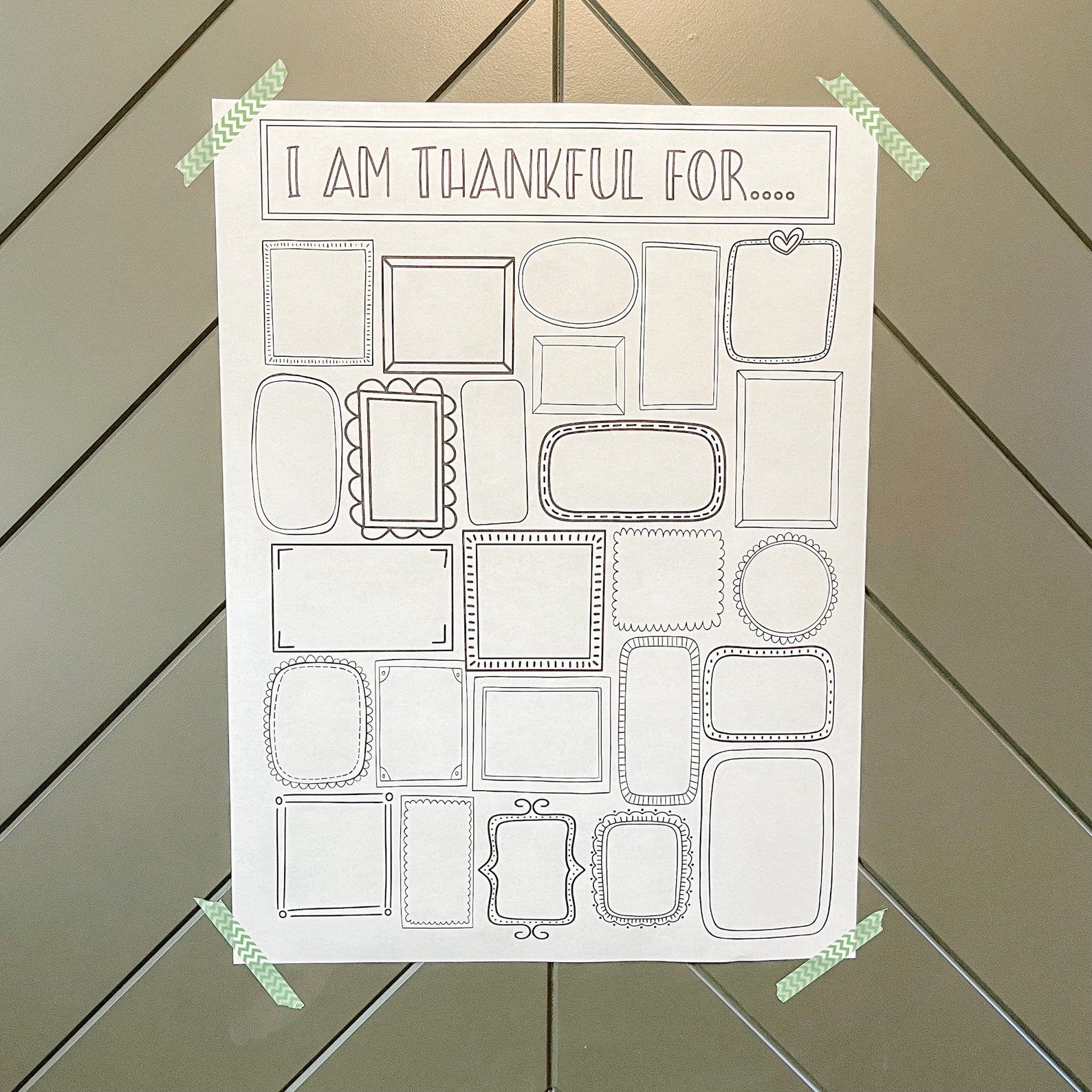 PRINTABLE I Am Thankful For... Poster Thanksgiving Countdown - Etsy
