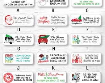 Christmas Address Labels, Christmas Stickers, Holiday Stickers, Christmas Labels, Christmas Return Labels, Holiday Stickers, Personalized