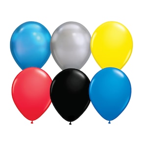 Superhero Balloon Bouquet, Mix of 12 Latex Balloons, Balloon Bouquet, Superhero Party, Superhero Birthday, Party Supplies