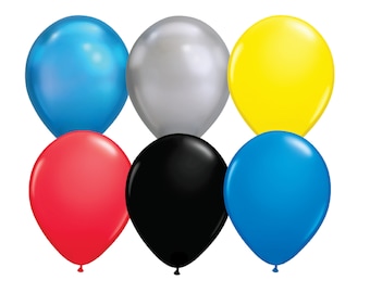 Superhero Balloon Bouquet, Mix of 12 Latex Balloons, Balloon Bouquet, Superhero Party, Superhero Birthday, Party Supplies