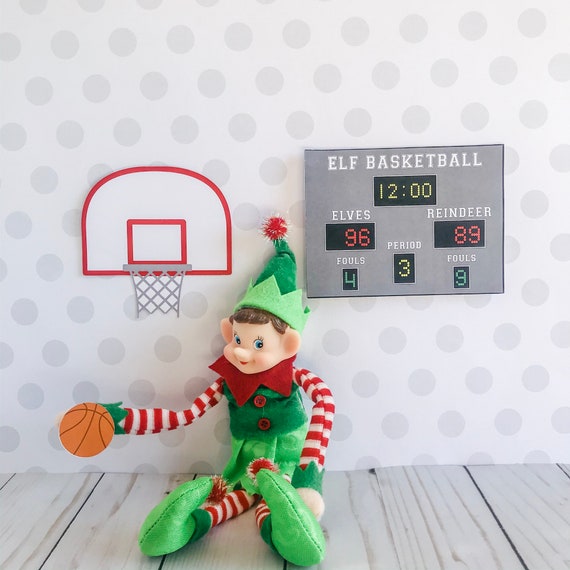 Christmas Elf Basketball Kit Elf Prop Instant Download