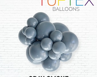 Gray Smoke Tuftex Balloons, Balloon Clusters, Balloon Garland, Tuftex Balloons