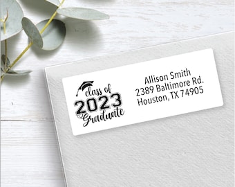 Graduation Address Labels, Graduation Stickers, Address Stickers, Graduation Labels, Return Labels, Graduation, Personalized