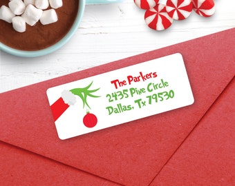 CHRISTMAS Address Labels, Christmas Label , Christmas return address labels, Christmas address stickers, Holiday stickers, Personalized